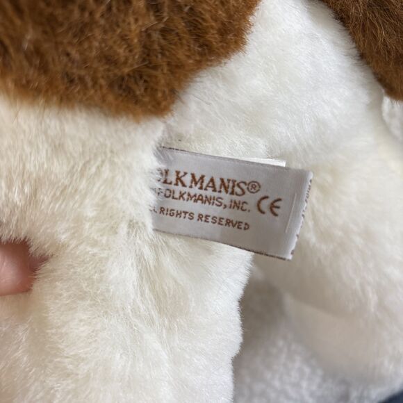 VTG Folkmanis St. Bernard Plush Hand Puppet  Large Realistic Stuffed Animal Toy - Picture 4 of 5